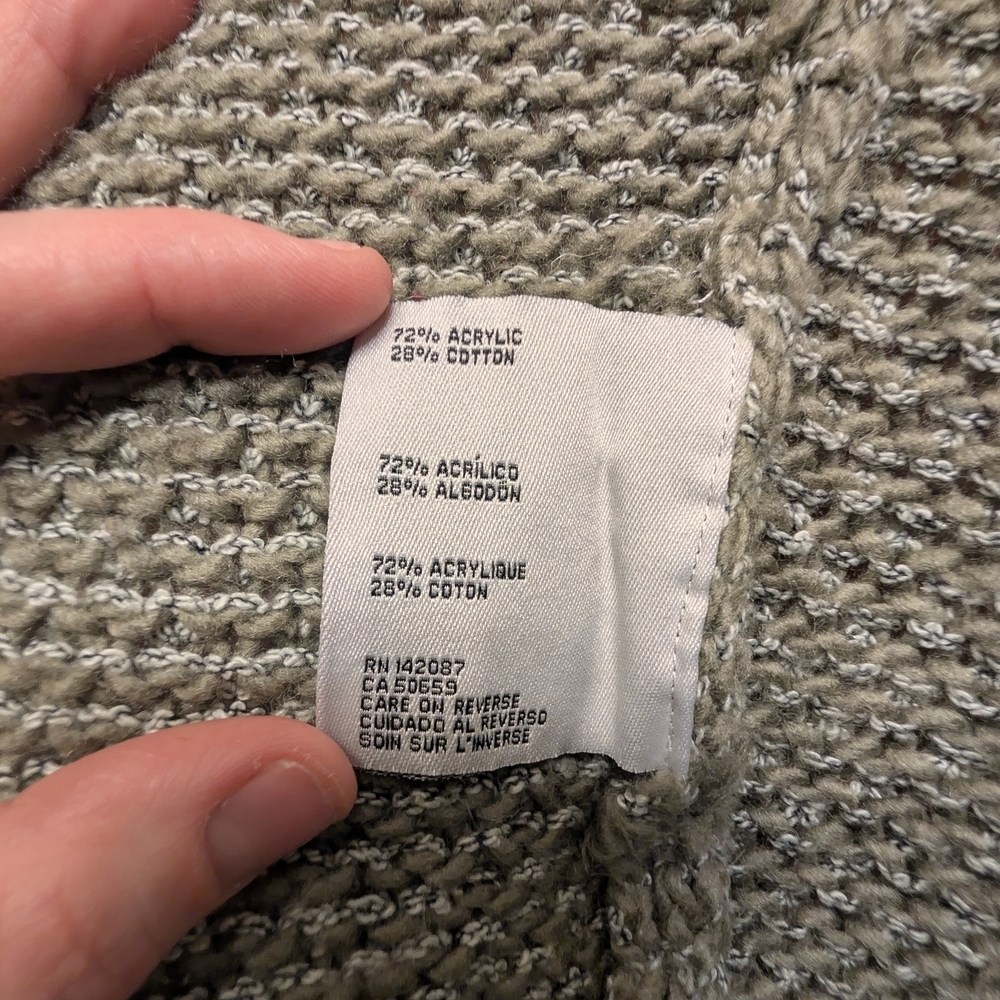 Simply Noelle Woman's Olive Green Cloak Turtleneck Sweater Size Small - Picture 7 of 13